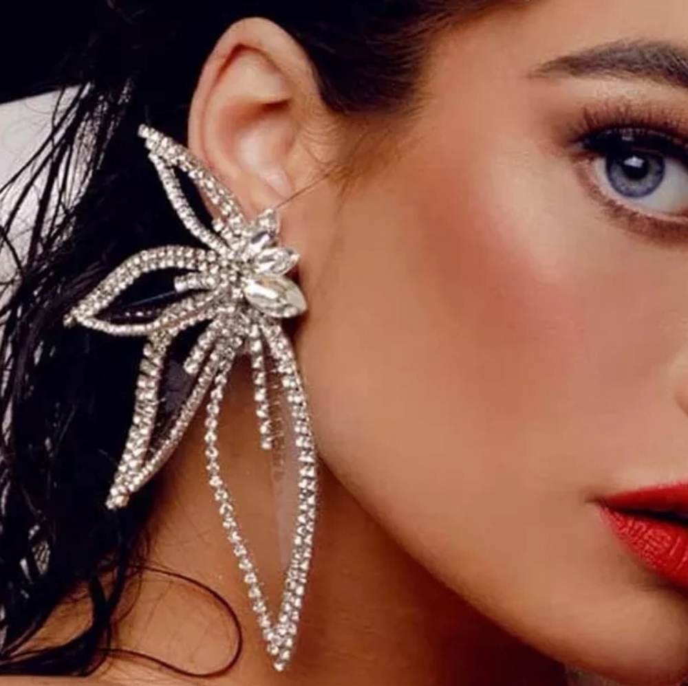 Rhinestone Statement Earrings